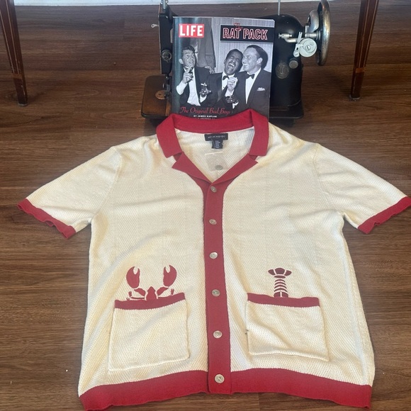 Art of Rhetoric Rat Pack Collection Crochet Sweater - Picture 1 of 6